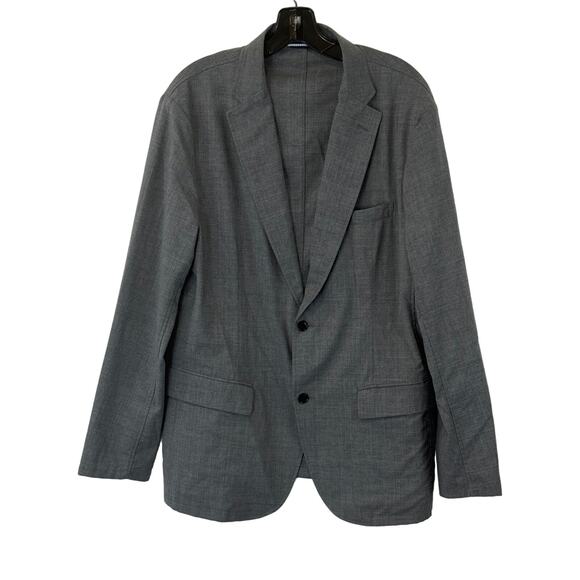 Ships Japanese Brand Cordura Combat Wool Deconstructed Blazer Size L/XL Gray